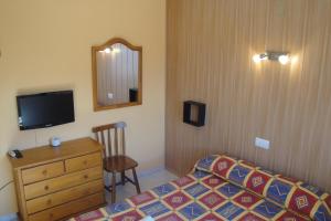 TV a/nebo společenská místnost v ubytování Hostal Cristina