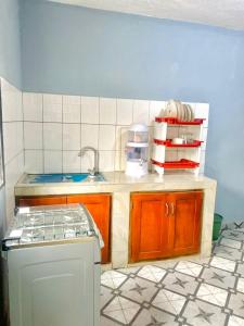 Kuchyň nebo kuchyňský kout v ubytování APEX ANNEX Guest Facility