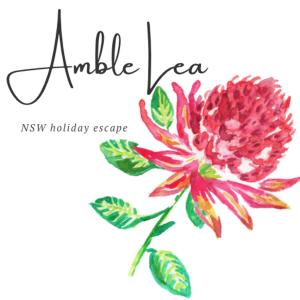 a watercolor flower with the words smile laergy holiday escape w obiekcie Amble Lea NSW Country escape w mieście Bandon Grove