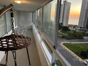 Balkón nebo terasa v ubytování Concon, costa de montemar