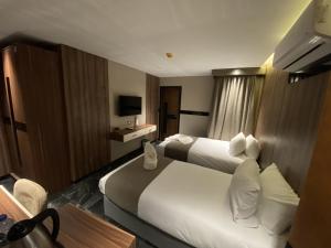 Televisyen dan/atau pusat hiburan di The View Delta Hotel