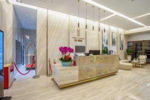 Shenzhen Kingkey Kingyu Hotelにあるシーティングエリア