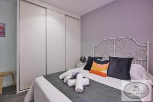 Postel nebo postele na pokoji v ubytování Apartamento Playa Recreo Little Apartments