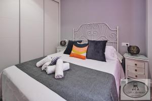 Postel nebo postele na pokoji v ubytování Apartamento Playa Recreo Little Apartments