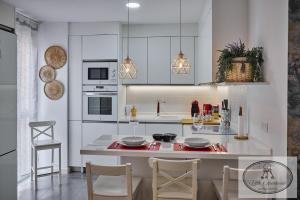 Kuchyň nebo kuchyňský kout v ubytování Apartamento Playa Recreo Little Apartments