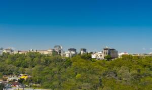 Nespecifikovaný výhled na destinaci Istanbul nebo výhled na město při pohledu z hotelu