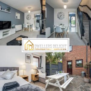 a collage of photos of a living room and a house at ✪ Charming ✪ 2 Bed House with Garden & Parking ✪ Perfect Location ✪ Greater London ✪ Woodford/Enfield ✪ in Woodford Green