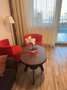 Posedenie v ubytovaní Apartament 454 w hotelu Diva