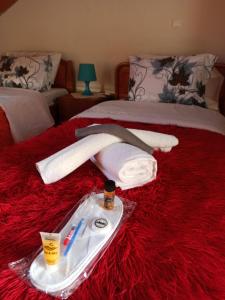 A bed or beds in a room at AB Preveza Apartments -15 Meters Over the Sea