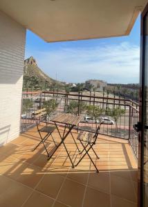 Uma varanda ou terraço em Luminoso apartamento en Murcia