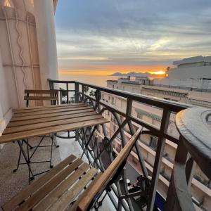 Balkón alebo terasa v ubytovaní CROISETTE VUE MER LATERALE