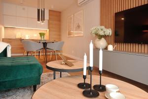 Ruang duduk di Sand & Wave Apartament