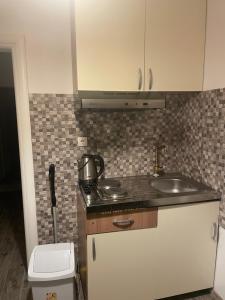Kuchyňa alebo kuchynka v ubytovaní Bolkovac Apartman Ulica Donje selo 33 Fužine