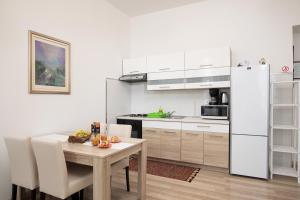 Kuchyň nebo kuchyňský kout v ubytování Four modern apartment's at antique Villa, Castropola 8, Pula, City Center