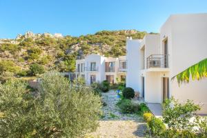 a house with a view of the ocean at Renata's Villas in Karpathos
