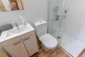 Koupelna v ubytování Apartamento junto al Guggenheim con parking gratuito