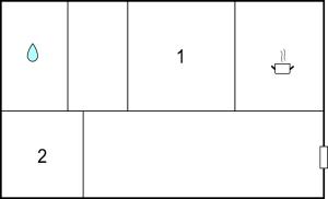 The floor plan of Cozy Apartment In Marina Di Santangelo