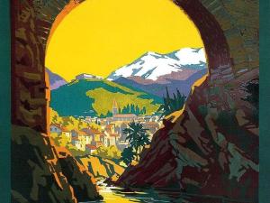 阿梅利莱班帕拉勒达Studio confortable à Amélie-les-Bains - 2 pers, balcon, proche cures et centre-ville. - FR-1-703-33的山景画 更多2张照片