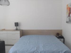 Posteľ alebo postele v izbe v ubytovaní Studio 4 couchages avec loggia, WIFI, proche centre et cures - Amélie-les-Bains - FR-1-703-57