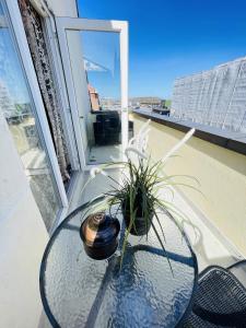 Balkón nebo terasa v ubytování aday - Spacious and beautiful apartment in the center of Frederikshavn