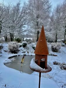 "Un matin au jardin" durante l'inverno