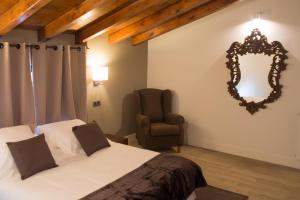 Cama o camas de una habitación en Osabarena Hotela