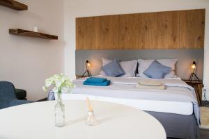 Postel nebo postele na pokoji v ubytování Chalets Franciska Major, Pro Village