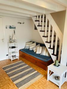 Posteľ alebo postele v izbe v ubytovaní Appartement duplex hyper bien placé plages à 2 pas Carnac plage + 10 fotografií
