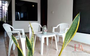 Istumisnurk majutusasutuses Hospedaje Aldana - Casa LA VISTA en zona verde