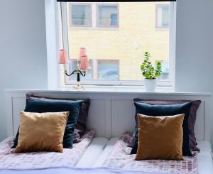 Een bed of bedden in een kamer bij Randers residence Sankt Andreas - 2 room apartment