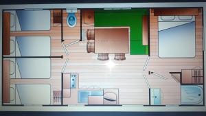 Plan piętra w obiekcie Mobil Home proche EUROPA PARK/RULANTICA