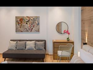 Χώρος καθιστικού στο Noras villas collection