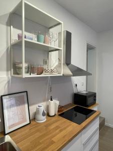 Kuchyň nebo kuchyňský kout v ubytování Apartment Jukic