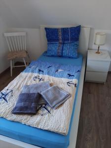 Ένα ή περισσότερα κρεβάτια σε δωμάτιο στο Ferienhaus Sia