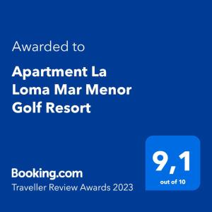 Φωτογραφία από το άλμπουμ του Apartment La Loma Mar Menor Golf Resort σε Los Martínez