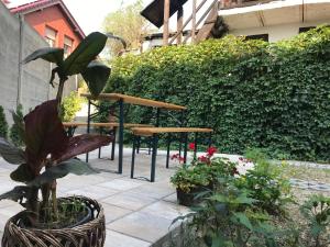 Vonkajšia záhrada v ubytovaní Apartament Wygodny S2