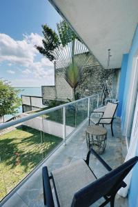 Balkón nebo terasa v ubytování Hotel Awazul Bacalar