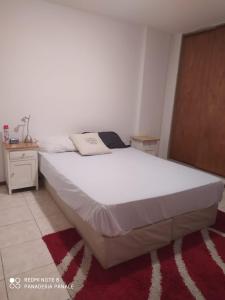 1 dormitorio con 1 cama blanca grande en una habitación en CENTRO en Córdoba