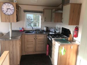 Kuchyň nebo kuchyňský kout v ubytování Classy caravan with ample space