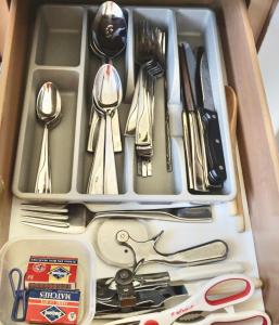 a drawer filled with utensils and utensils sidx sidx sidx at University Home-near U Of U, Hospitals, Downtown in Salt Lake City