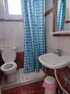Koupelna v ubytování VILLA ARHONTISA