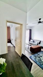 Ένα ή περισσότερα κρεβάτια σε δωμάτιο στο Yusoff Homestay @ Vista Bangi
