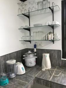 Kuchyň nebo kuchyňský kout v ubytování aji fruit farm