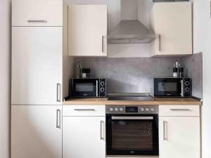 Kuchyň nebo kuchyňský kout v ubytování Schöne Apartments I private Parkplätze I home2share