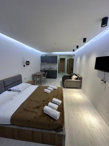 Postel nebo postele na pokoji v ubytování Hotel Peak