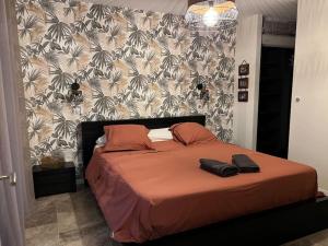 Posteľ alebo postele v izbe v ubytovaní Dernière minute très belle villa proche Ajaccio