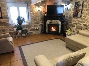 Posezení v ubytování Casa Cabaleira