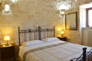 Postel nebo postele na pokoji v ubytování Masseria Peppeturro