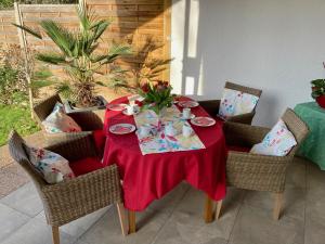 Χώρος καθιστικού στο Ferienwohnung Breisgau
