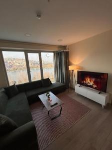 Гостиная зона в Wunderschönes Apartment mit Blick aufs GoldeneHorn